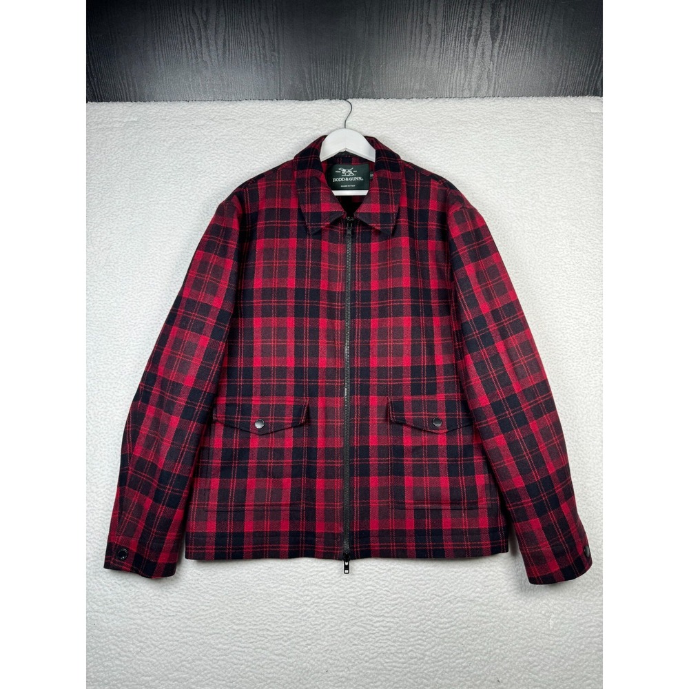 Rodd & Gunn Jacket Woodend Mens 3XL Red Black Plaid Lumberjack